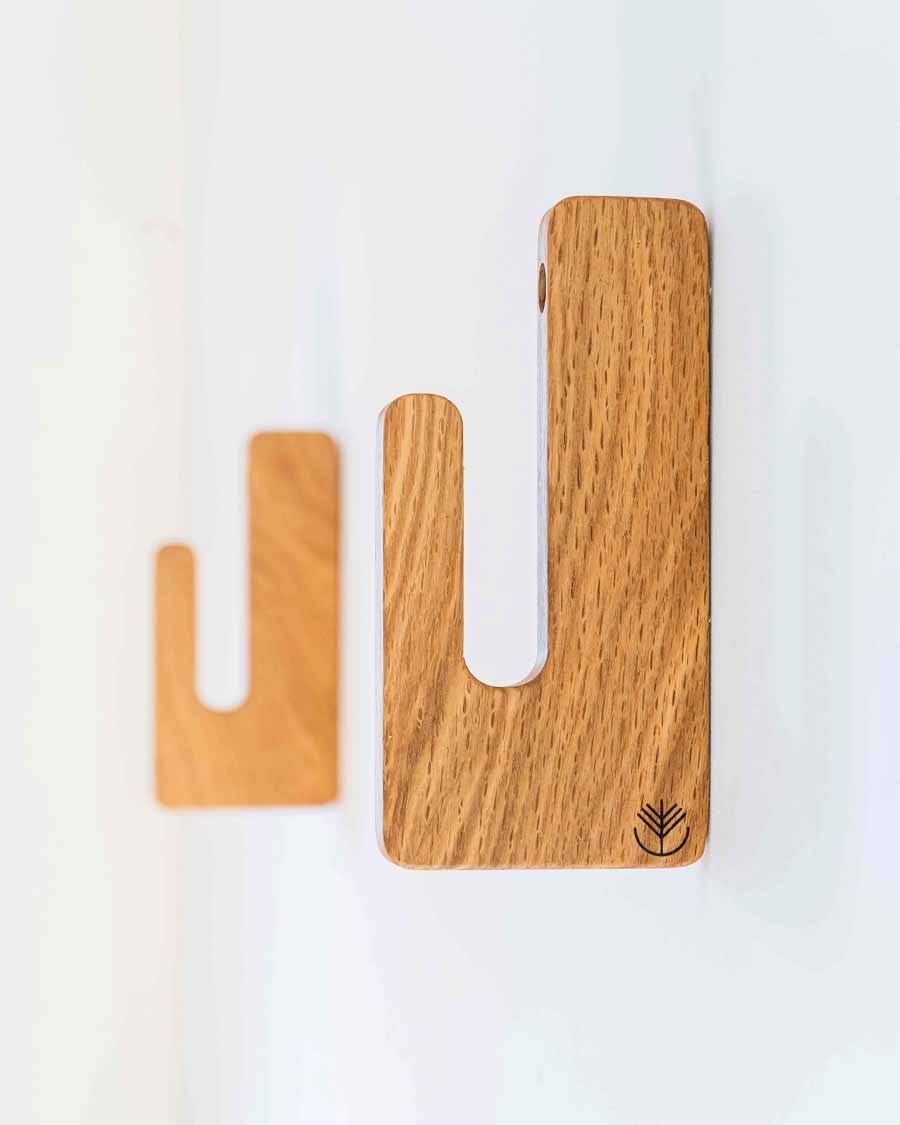 Support Mural en bois Snowboard