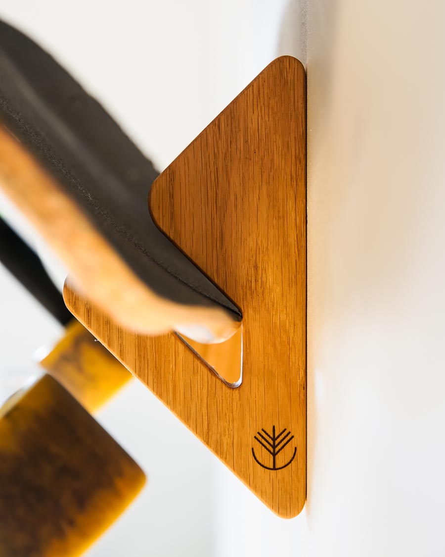 Support mural en bois skateboard